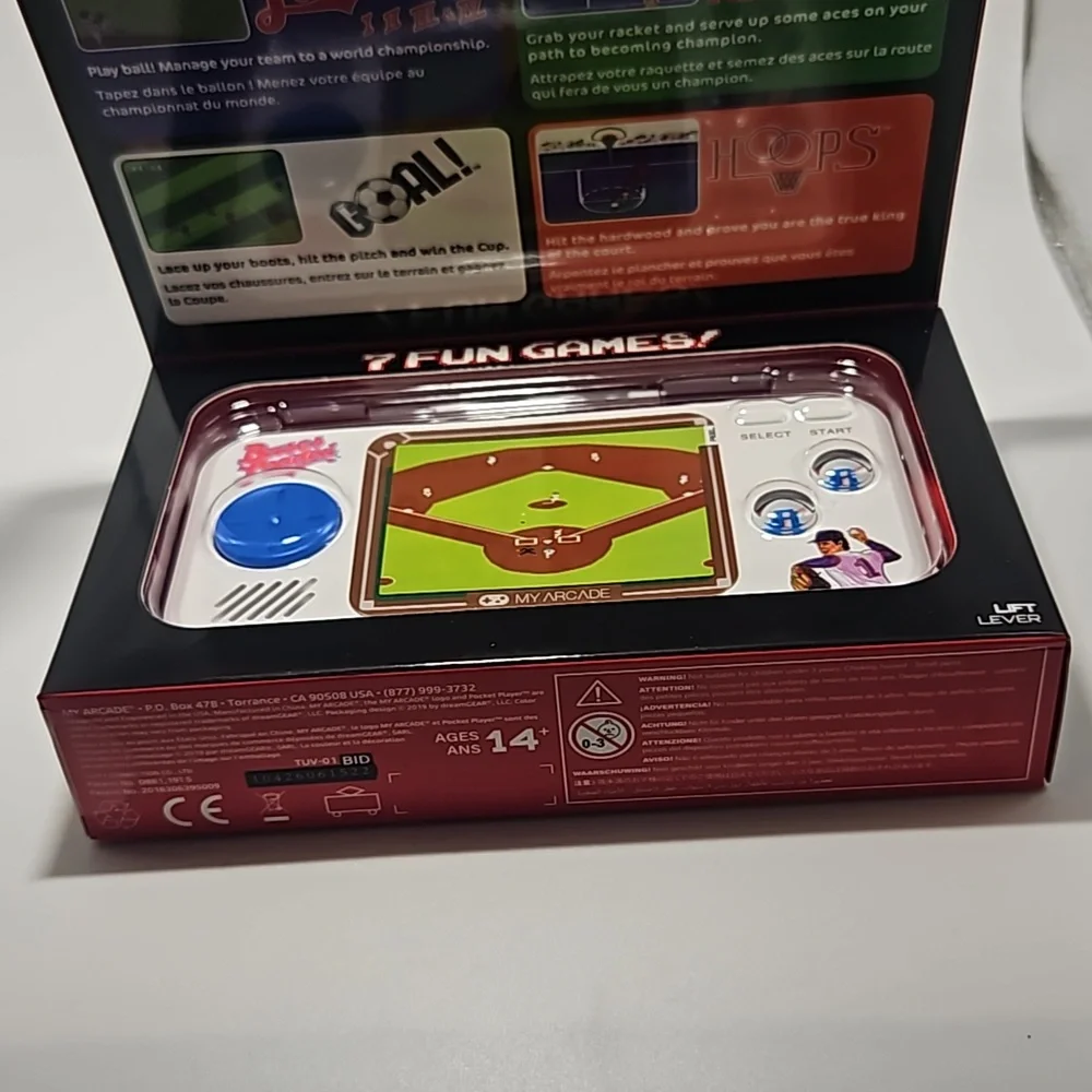 NEW-My Arcade- Bases Loaded Pocket Player - Collectible Handheld Game Console - Picture 11 of 13